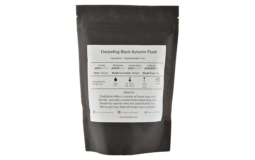 Chai Safari Darjeeling Black Autumn Flush    Pack  100 grams